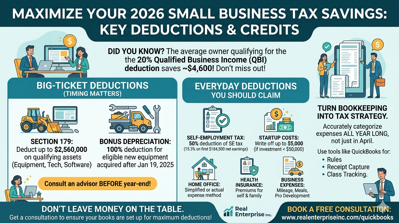 Small Business Tax Deductions and Credits You Should Be Claiming in 2026