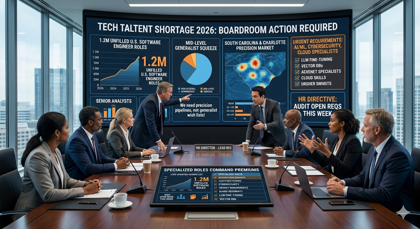 Tech & Engineering Talent Shortage: What Hiring Managers Must Know in 2026